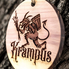 Solid cedar ornament laser engraving front side