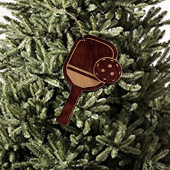 Cedar Ornament Pickleball 1/4 inch thick