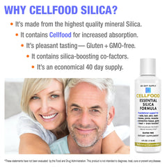 Cellfood 40-day supply silica supplement packaging