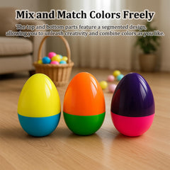 Celmuron 6 Pack 8inch Jumbo Fillable Easter Eggs green