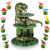 Censen 3 tier dinosaur cupcake stand