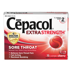 Cepacol Extra Strength Sore Throat Lozenges Cherry 16ct packaging