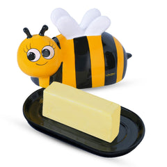 Ceramic butter dish with secure lid for protection