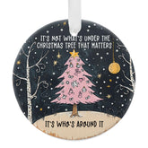 Ceramic Christmas Ornament 3 inch width with double sided print
