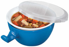 Ceramic Handy Gourmet Cool Touch Microwave Bowl 24 oz capacity