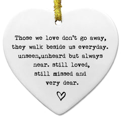 Ceramic heart keepsake for mom decorative display