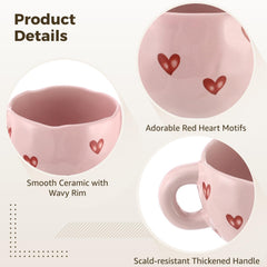 Microwave safe TimCorr ceramic mugs 9.4 oz