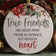 Ceramic round ornament size 3 inch with glossy finish