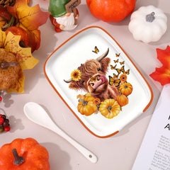 Ceramic spoon rest size 4.5 x 5.9 x 0.8 inches