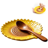 Ceramic spoon rest designed for stove top use