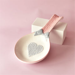 Spoon rest 9.5 x 4.5 x 1 inches ceramic