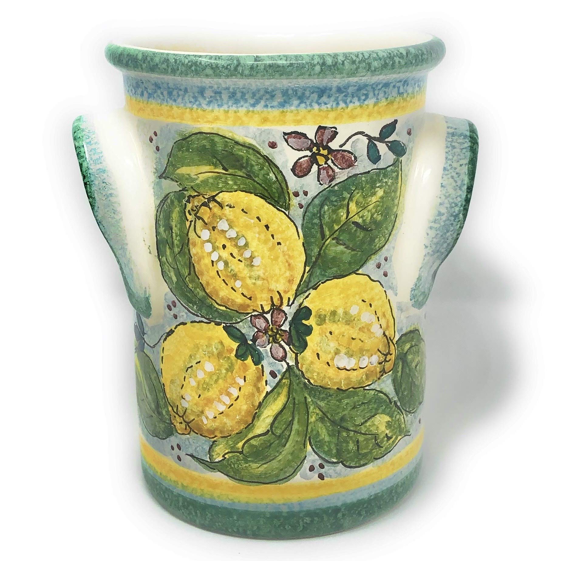 CERAMICHE D'ARTE PARRINI Italian ceramic utensil holder