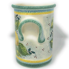 Tuscan art pottery lemon motif by CERAMICHE D'ARTE PARRINI