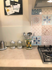 Wine bottle holder by CERAMICHE D'ARTE PARRINI