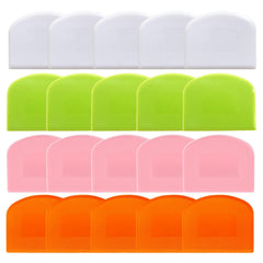 CEWIFO bench scraper set 20-piece in assorted colors