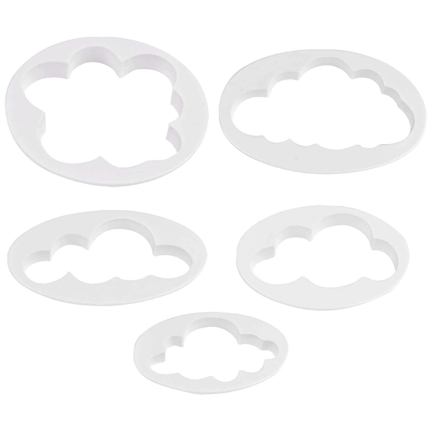CEYAZYE cloud fondant cutter set 5 pieces
