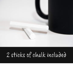 Chalkboard mug for doodling at home or on the go