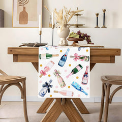 Close up of bright colors and patterns on Heyfary table runner
