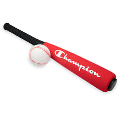 Champion Foam Bat and Baseball Set red black 24 inch bat