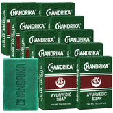 Chandrika Bath and Body Ayurvedic Bar Soap Pack of 10 packaging