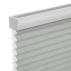 Changshade cordless cellular shades gray 20x50 installed on window