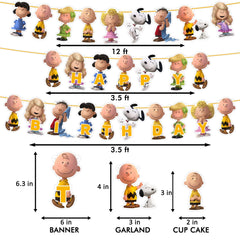 Charlie Broown Theme birthday party cups in the set