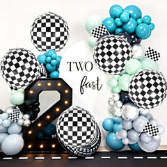 Race car themed party balloons foil 22 inch