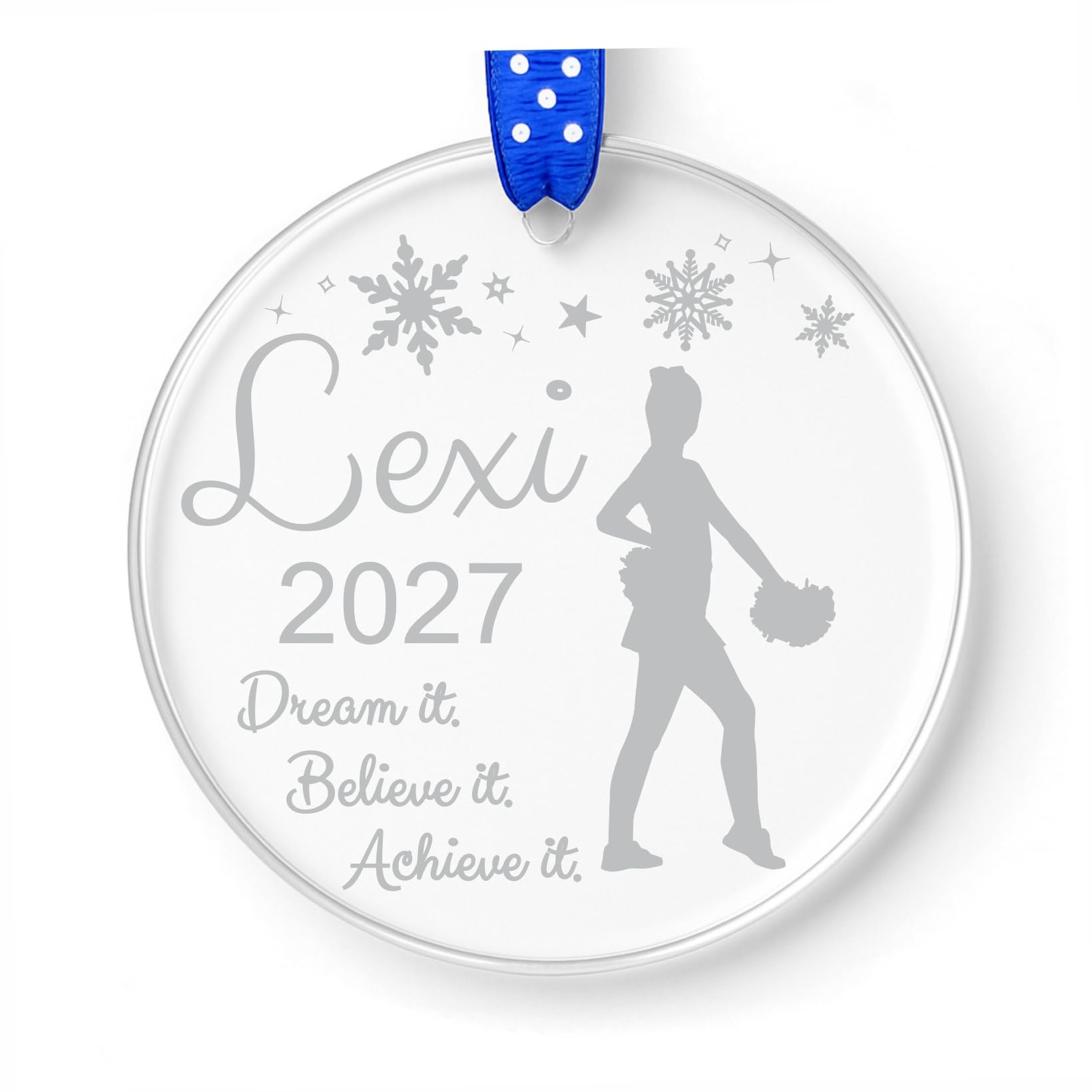 Cheer Ornament 3 inch acrylic ornament