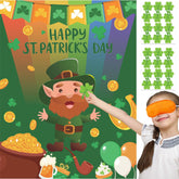 CheerChamp Pin the Shamrock game poster 21.5 x 27.5 inches for St Patrick's Day
