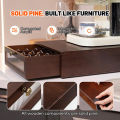 Top surface measures 11.8 x 16.15 inches designed for compatible brewers