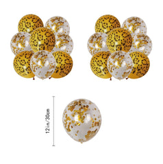 12 cupcake toppers with cheetah leopard patterns