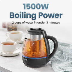 Compact 1L electric kettle by Chefman