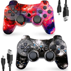 CHENGDAO PS3 Controller 2 Pack ghost style front view