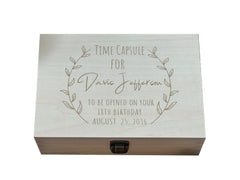 Cherished Milestones Time Capsule Size 1 external dimensions 8.5 x 6 x 3 in