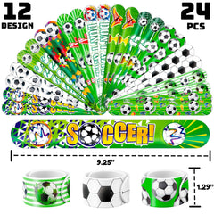 24 slap bracelets included in Cherisnowy soccer party favors