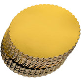 Cherry 25-pack 12 inch round cake board gold laminated
