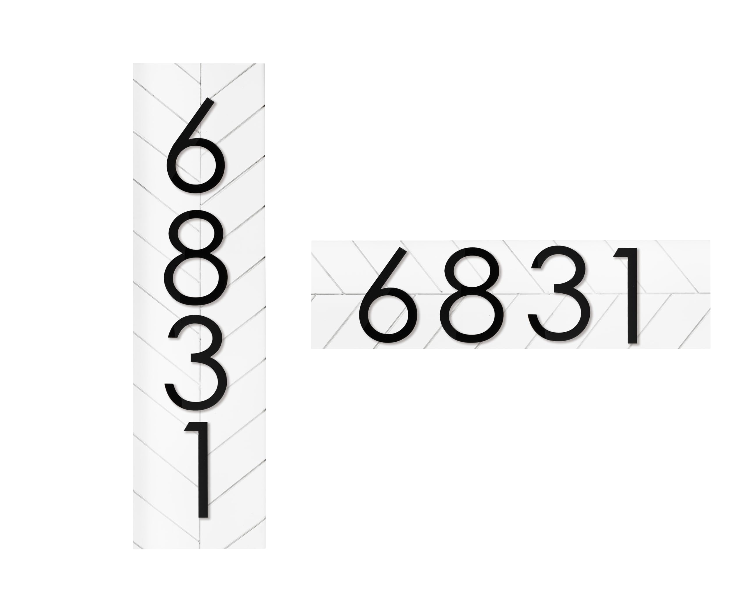 Chesapeake address plaque sign vertical orientation