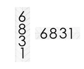 Chesapeake address plaque sign vertical orientation