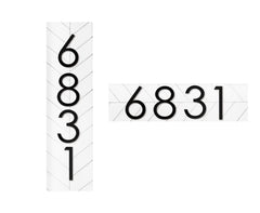 Chesapeake address plaque sign vertical orientation