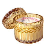 CHFILZLE lavender scented soy candle 7oz with dried lavender in glass jar