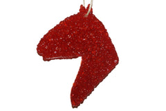 ChicWick car candle strawberry leather horse head shape car freshener size 3.5 x 4.5 inches