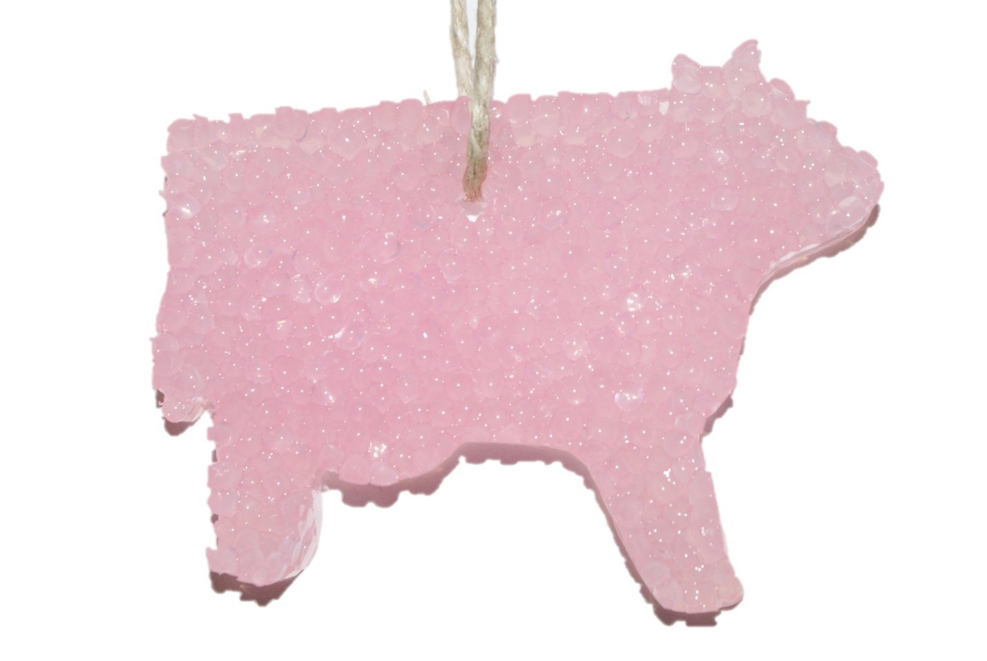 ChicWick cow-shaped car freshener in Tiki Beach scent 4x3 inches