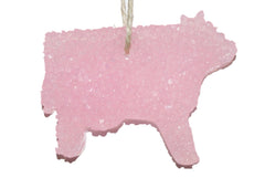ChicWick cow-shaped car freshener in Tiki Beach scent 4x3 inches