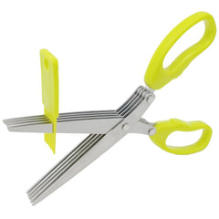 Chiffonade Scissors stainless steel herb scissors 7.6in long 3.35in wide with 5 blades