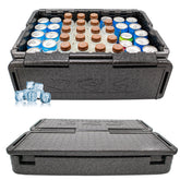 Chill Ice Collapsible Cooler Foam Chest Box front view