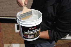 ChimneyRx 300014 flexible chimney sealer applied to crown