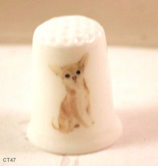 Unique Chihuahua breed collectible thimble suitable for display