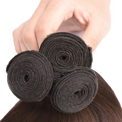 Chocolate Brown Straight Bundles color example