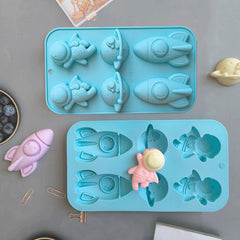 Space themed silicone mold planet design