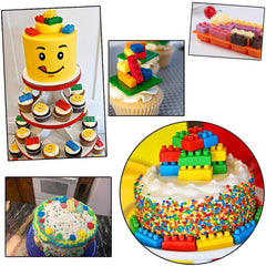 Kids party building block theme molds